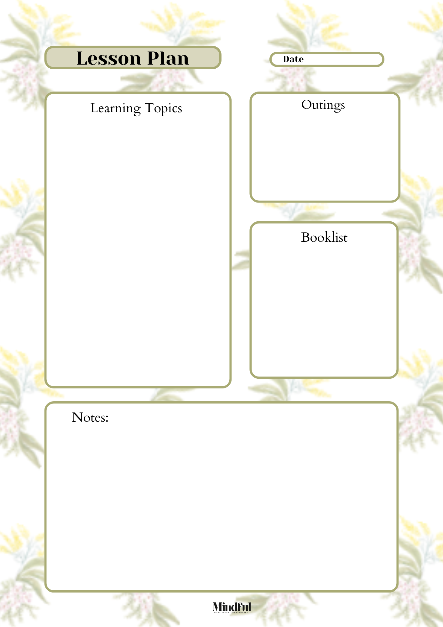 Lesson Plan - Printable
