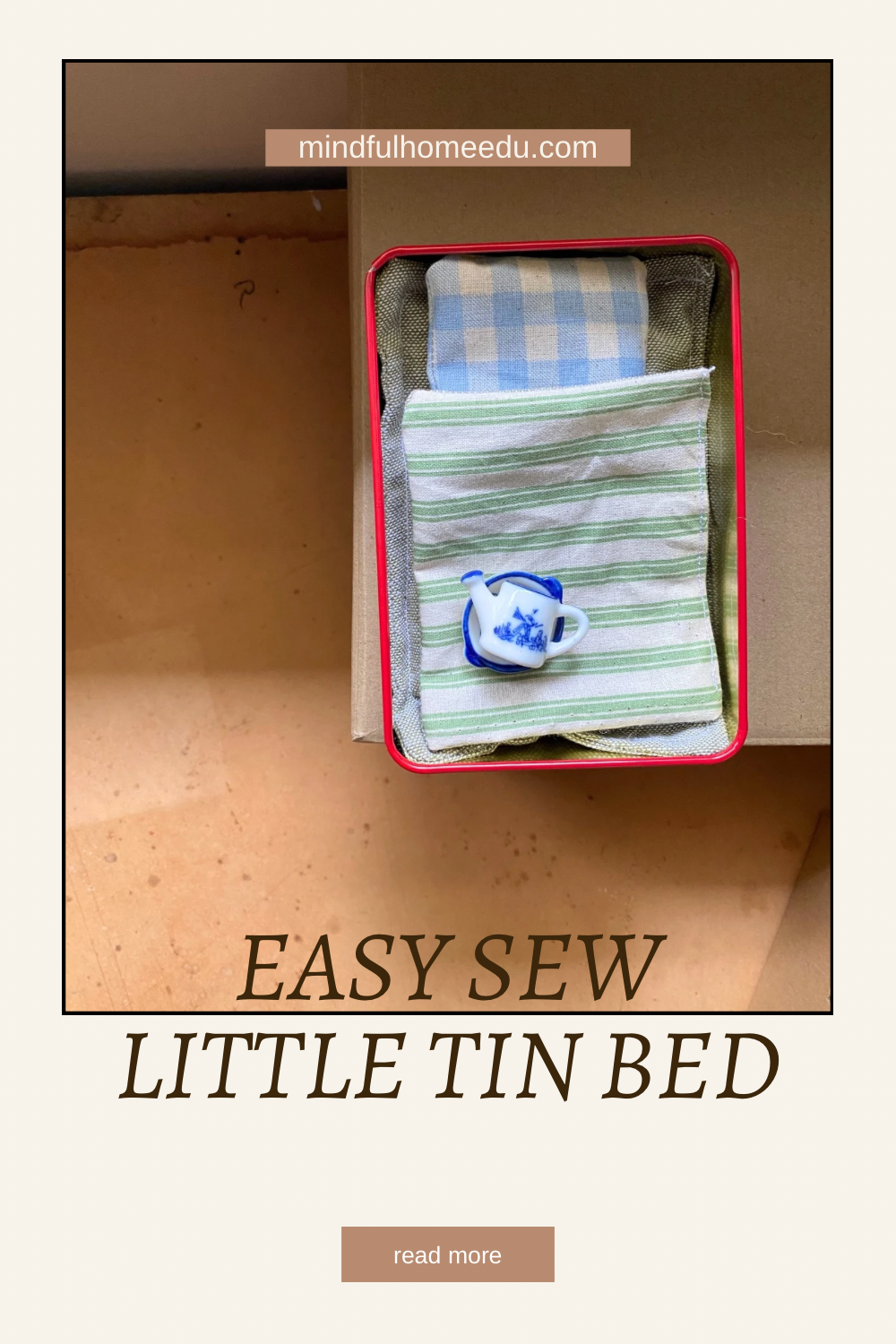 Craft Activity: Little Tin Bed