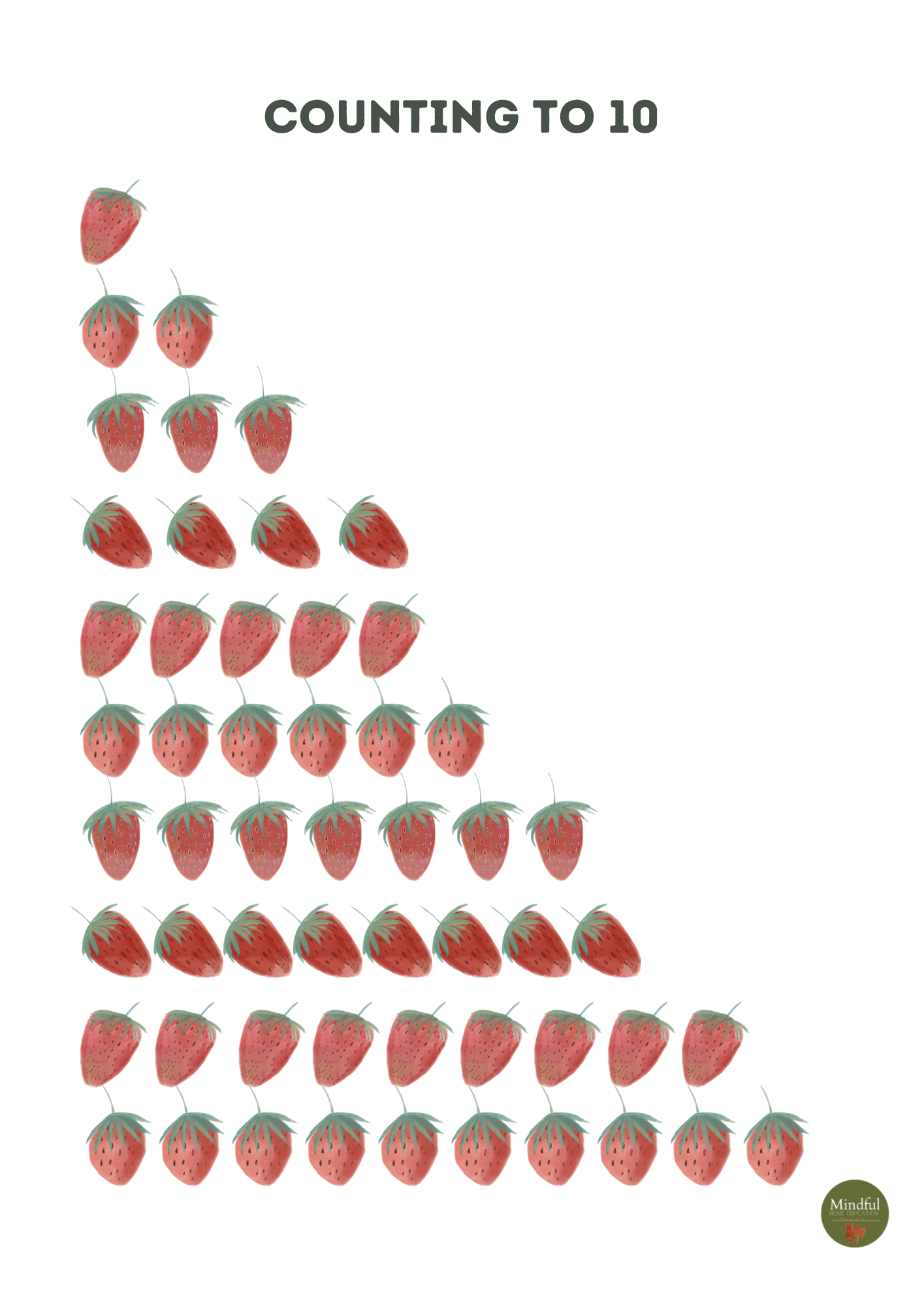 Strawberry: Counting 1-10