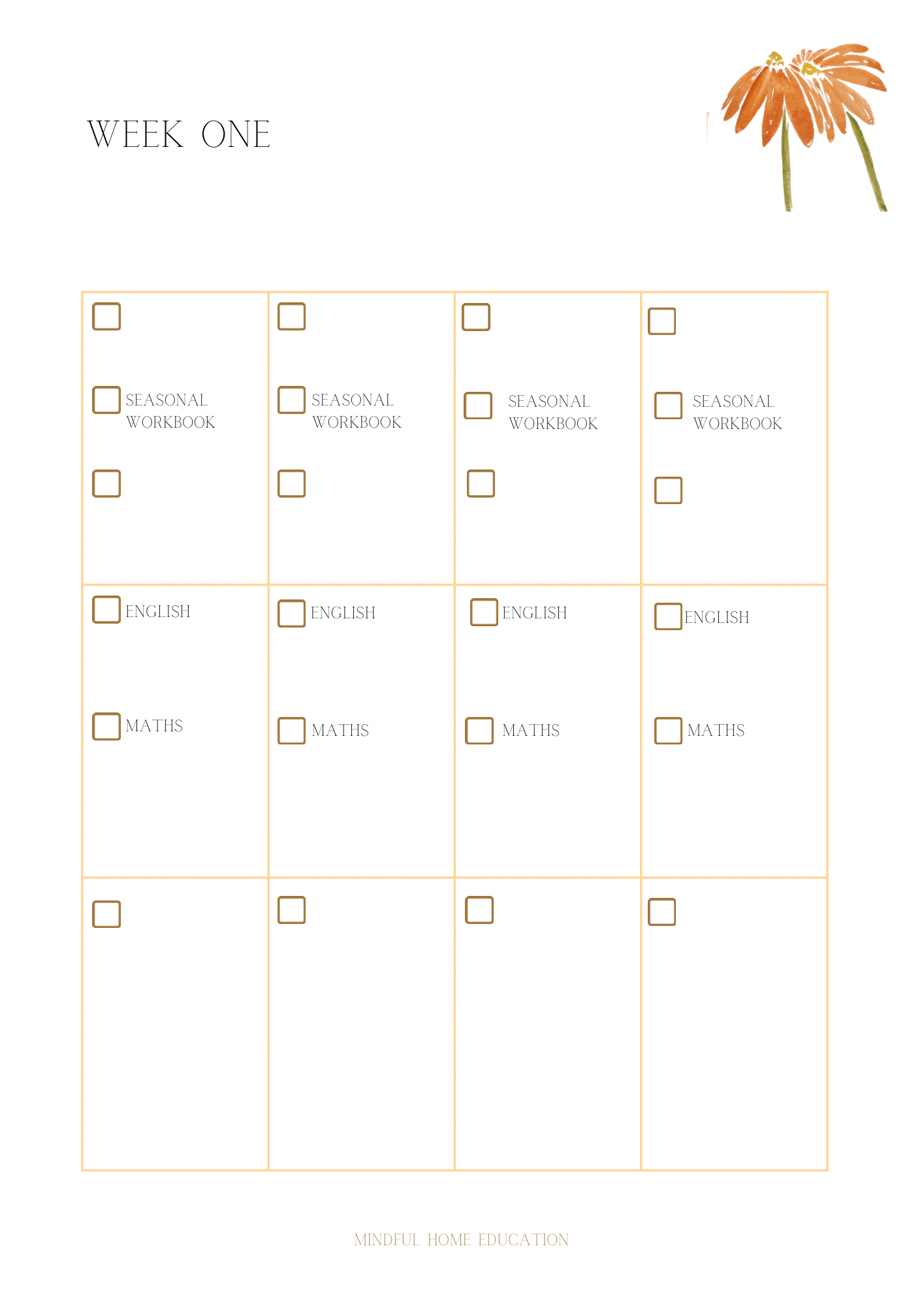 Homeschool Term Planner: Printable & Editable Lesson Organizer for Four Terms (10 Weeks Each)