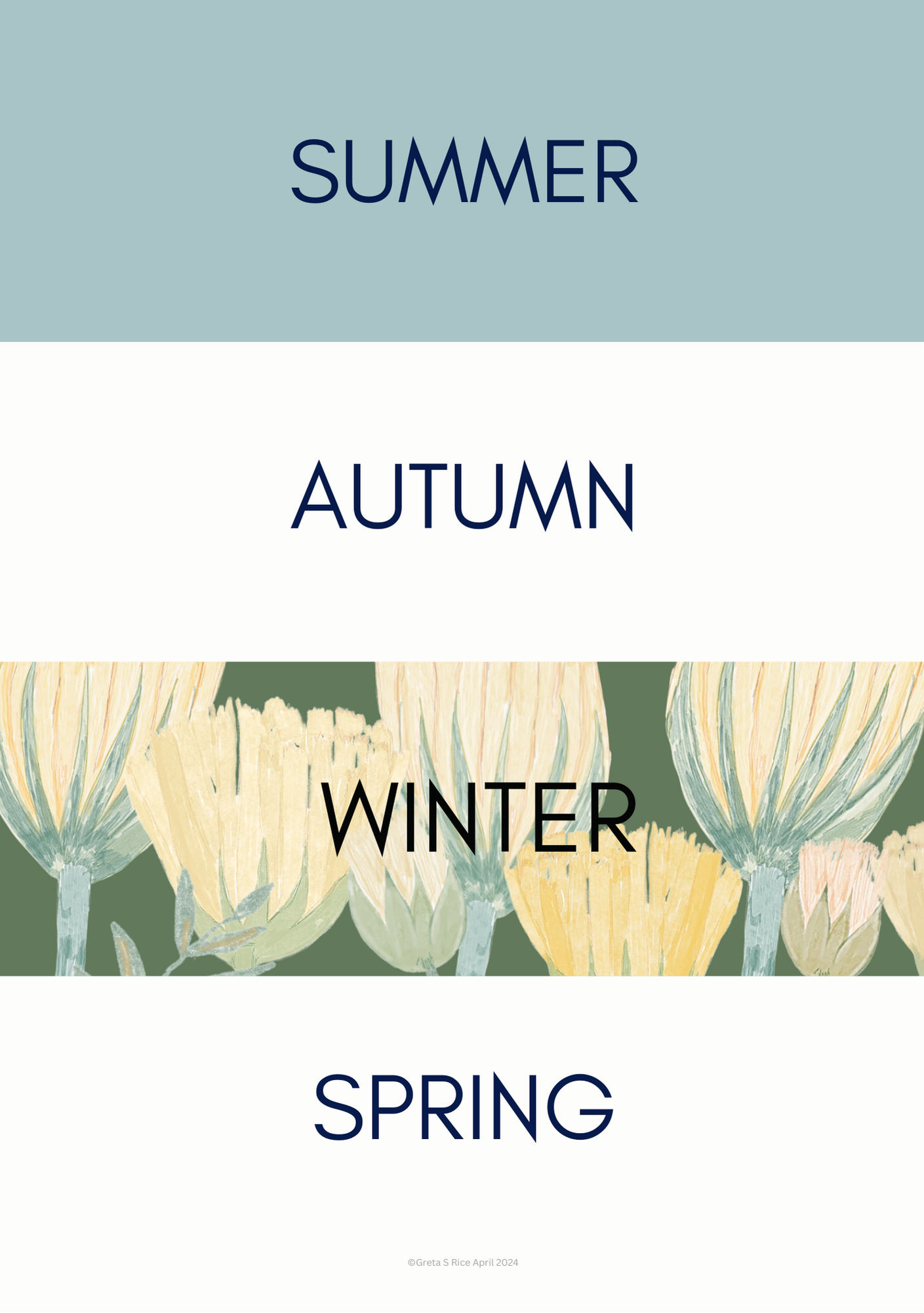 A Wet, Wattle Winter - A workbook on an Australian winter.