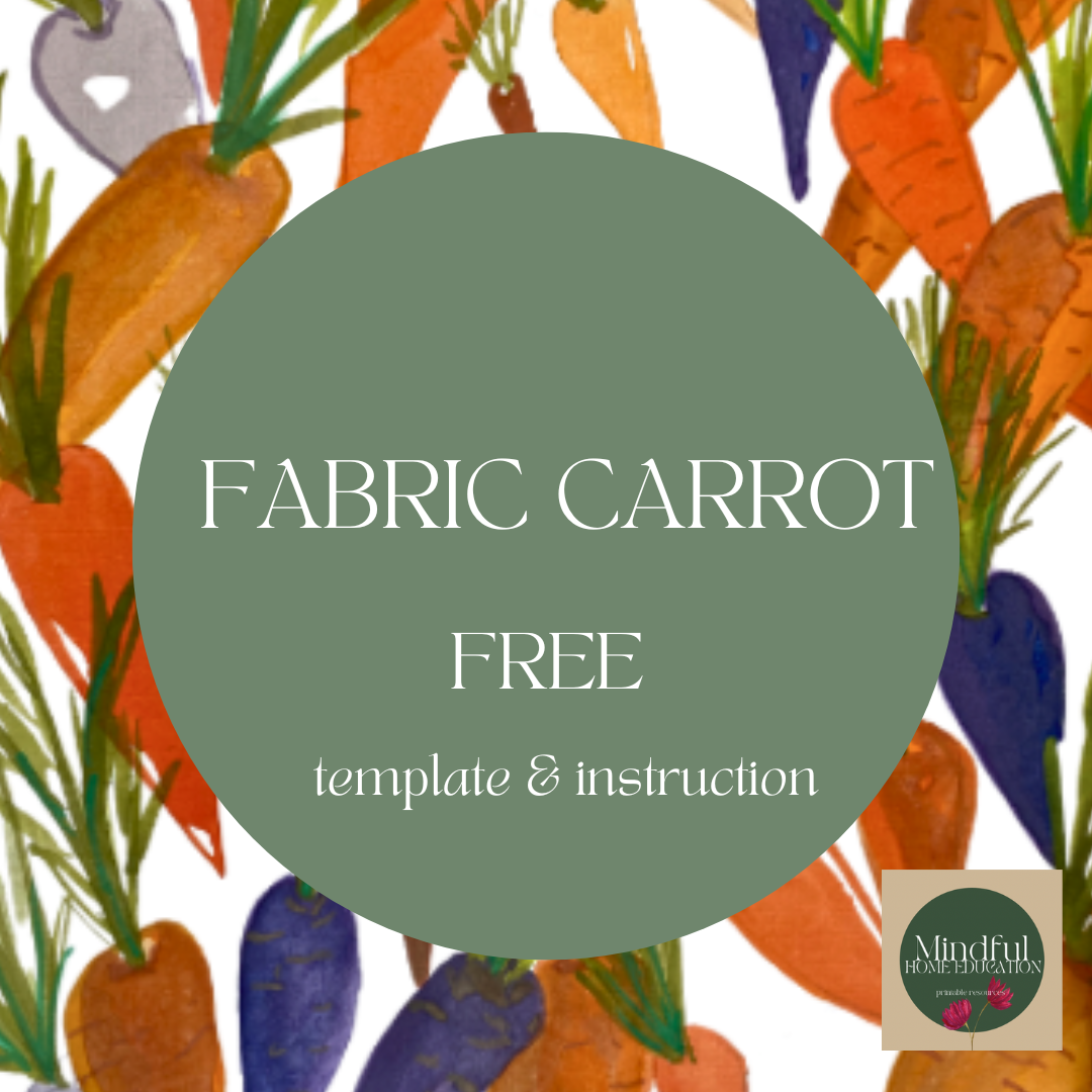 FREE TEMPLATE - Fabric Carrot 🥕