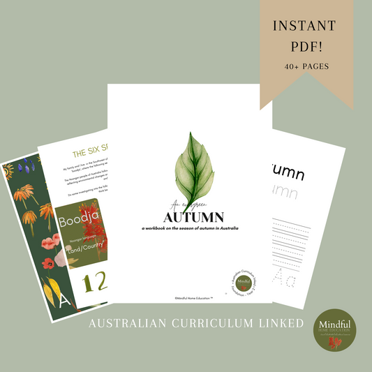 An Evergreen Autumn - Australian Curriculum Workbook (Foundation - Year 3) Print at Home