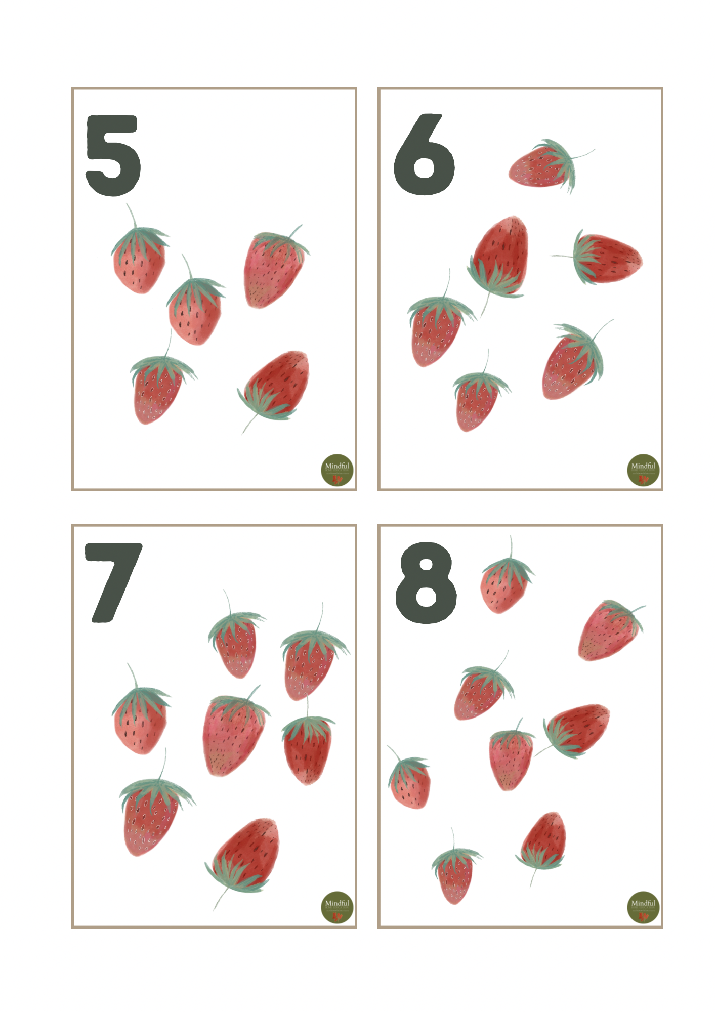 Strawberry: Counting 1-10