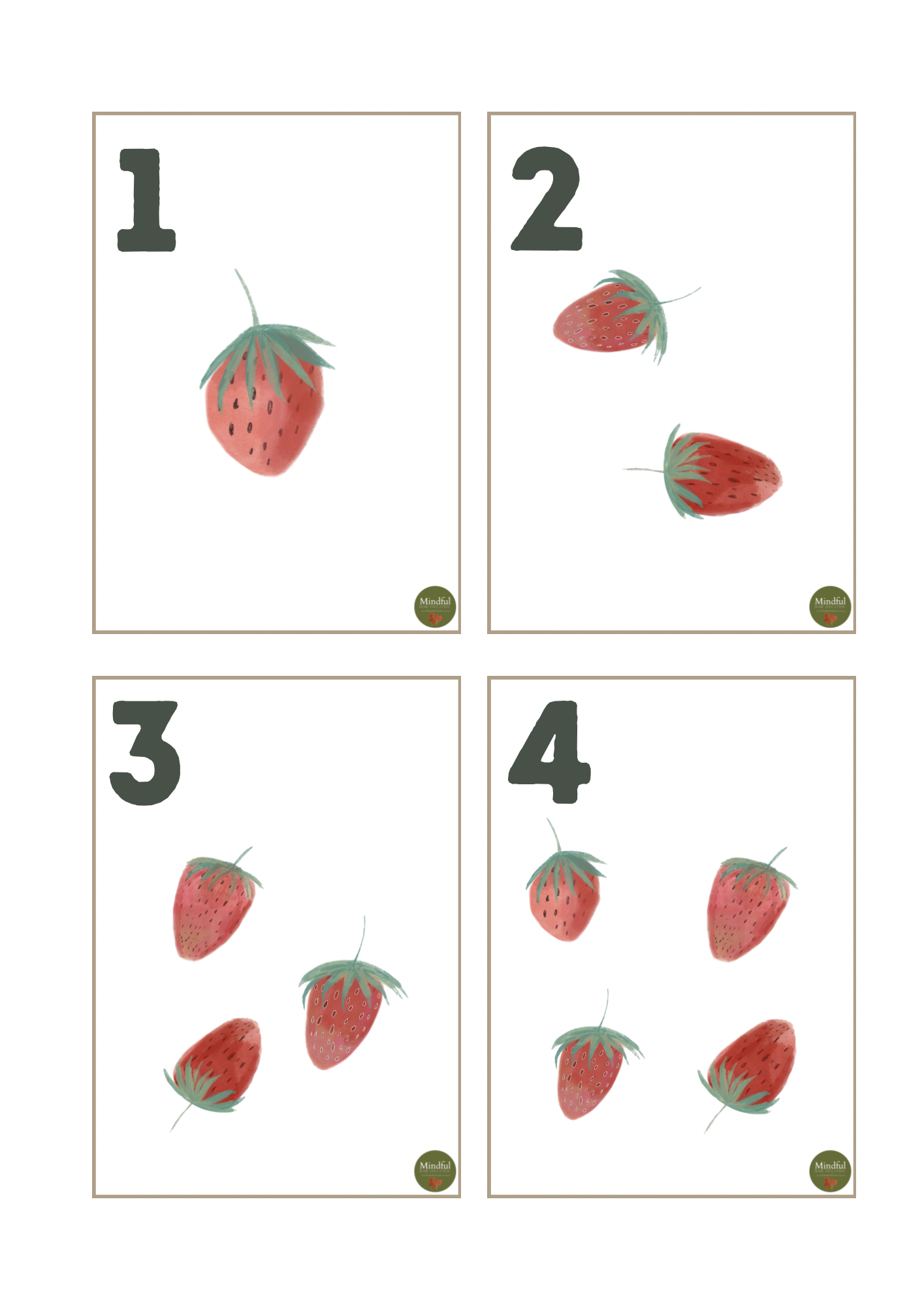 Strawberry: Counting 1-10