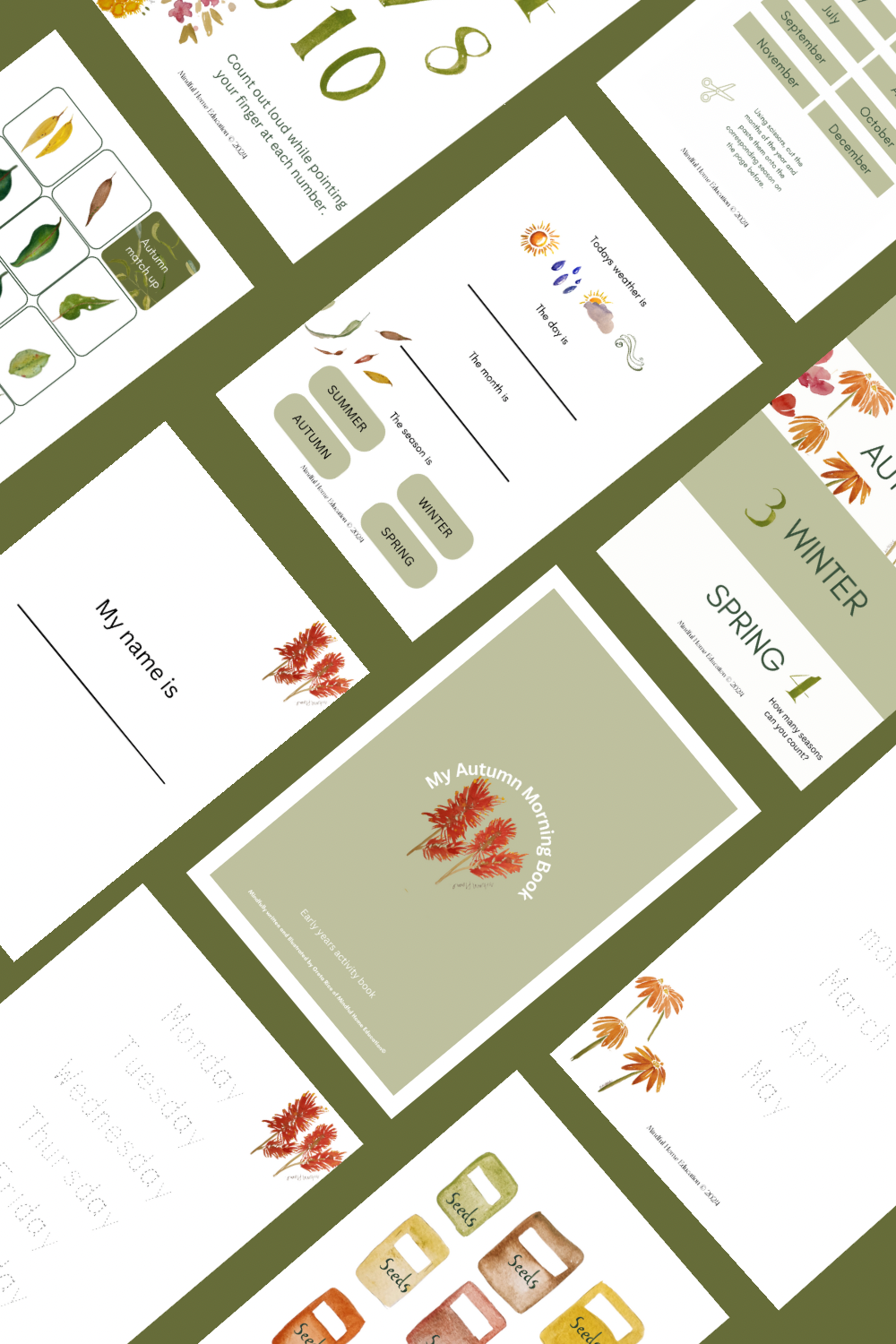 An Evergreen Autumn - Australian Curriculum Workbook (Foundation - Year 3) Print at Home