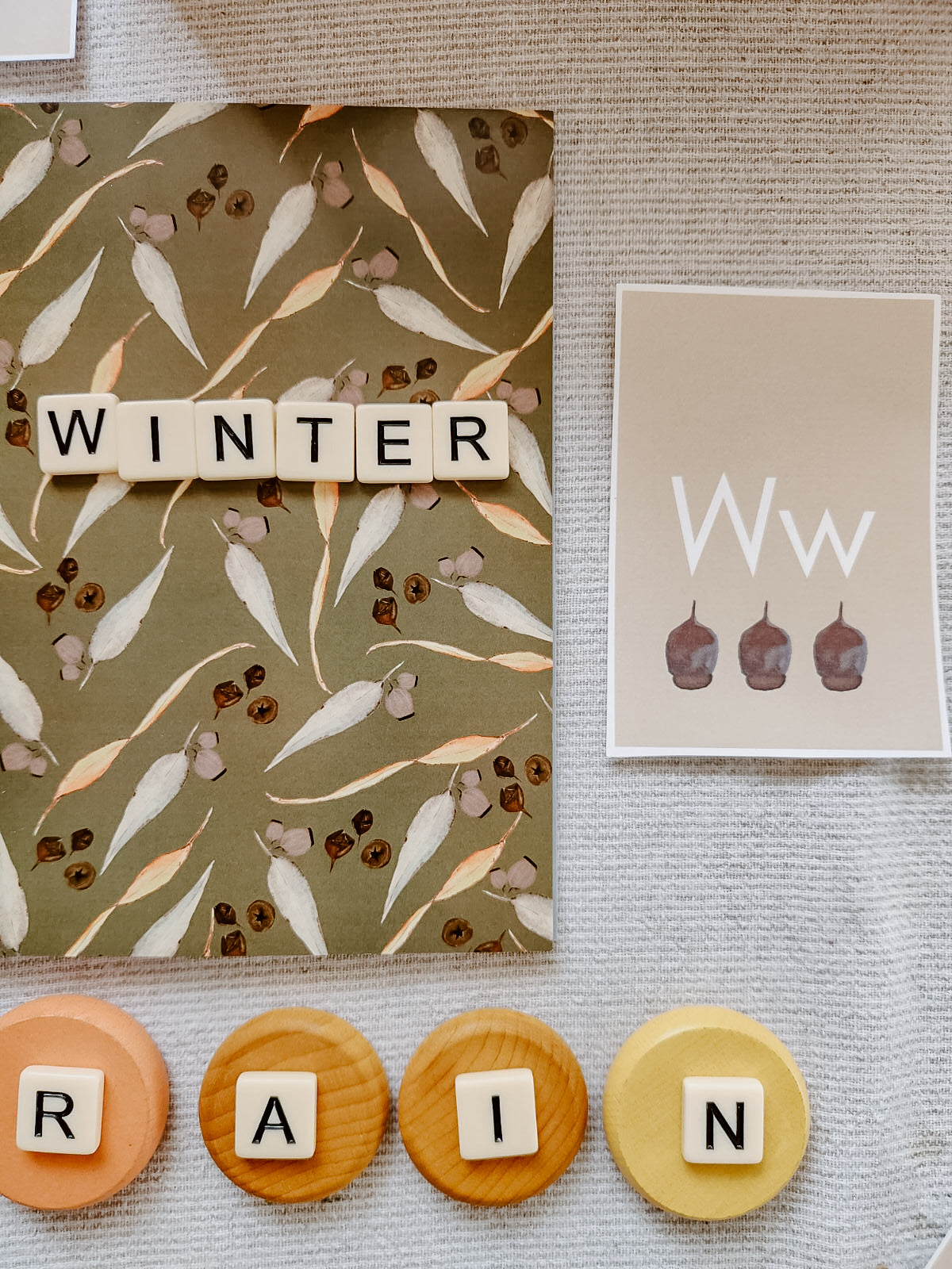 A Wet, Wattle Winter - A workbook on an Australian winter.