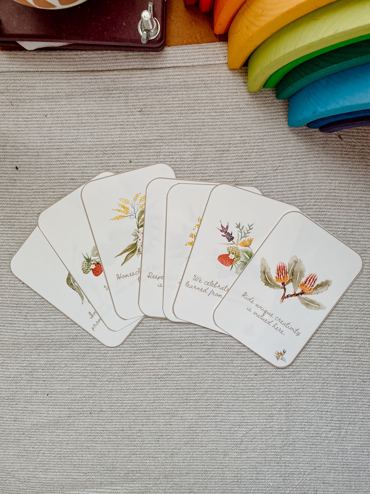 Mindful Homeschooling - Flashcards