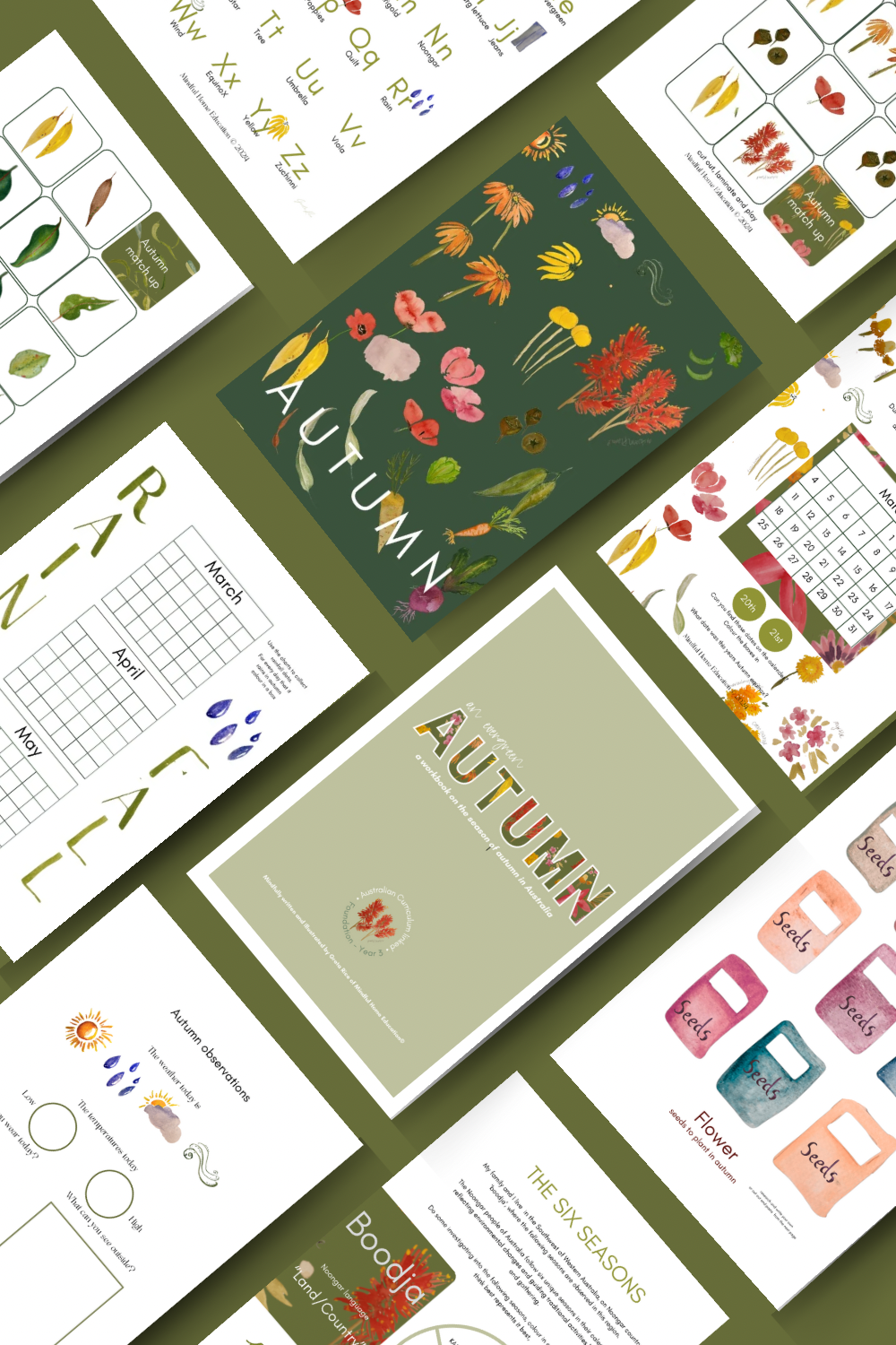 An Evergreen Autumn - Australian Curriculum Workbook (Foundation - Year 3) Print at Home