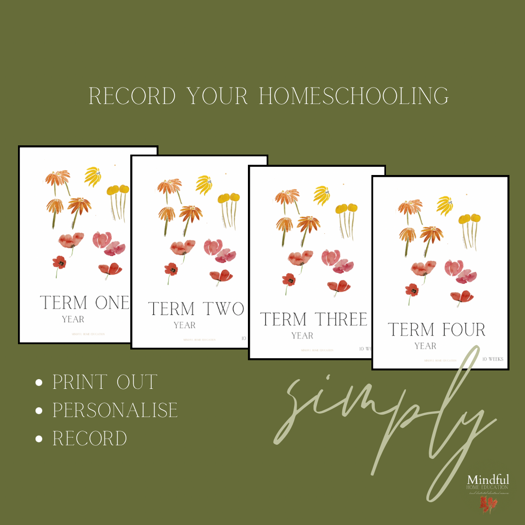 Homeschool Term Planner: Printable & Editable Lesson Organizer for Four Terms (10 Weeks Each)