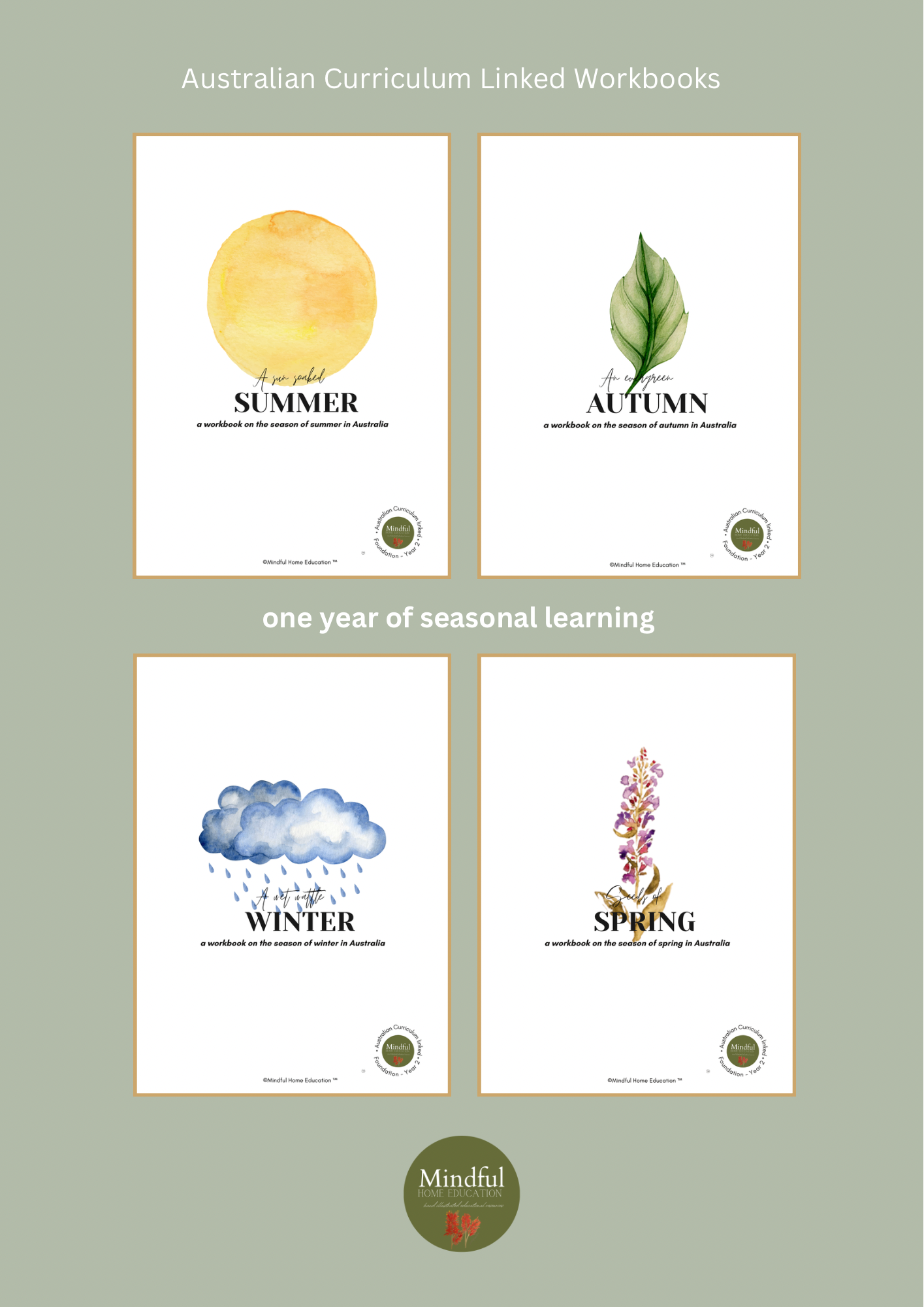 An Evergreen Autumn - Australian Curriculum Workbook (Foundation - Year 3) Print at Home