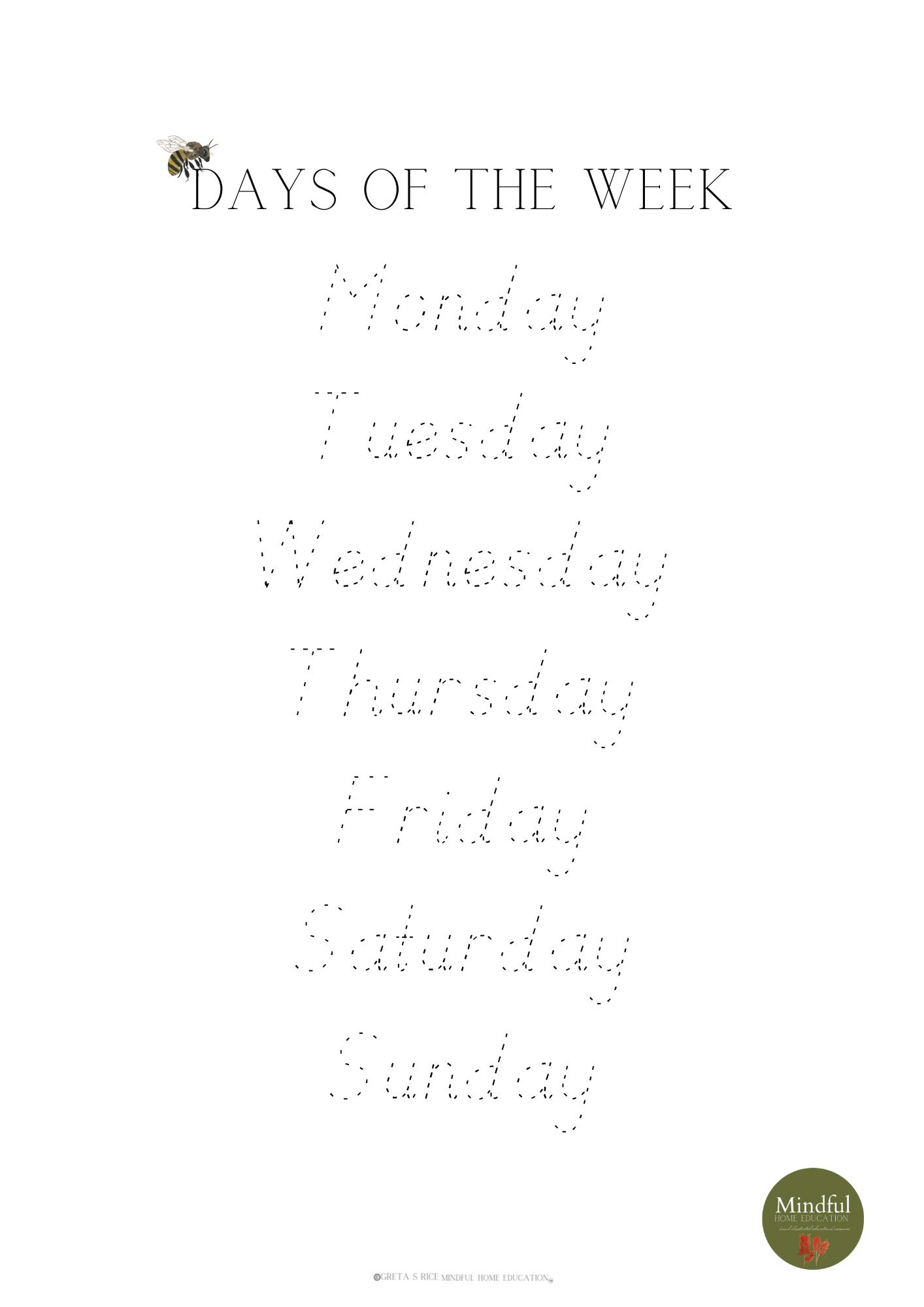 Tracing Workbook - Alphabet, Days of the Week, Months of the Year + more