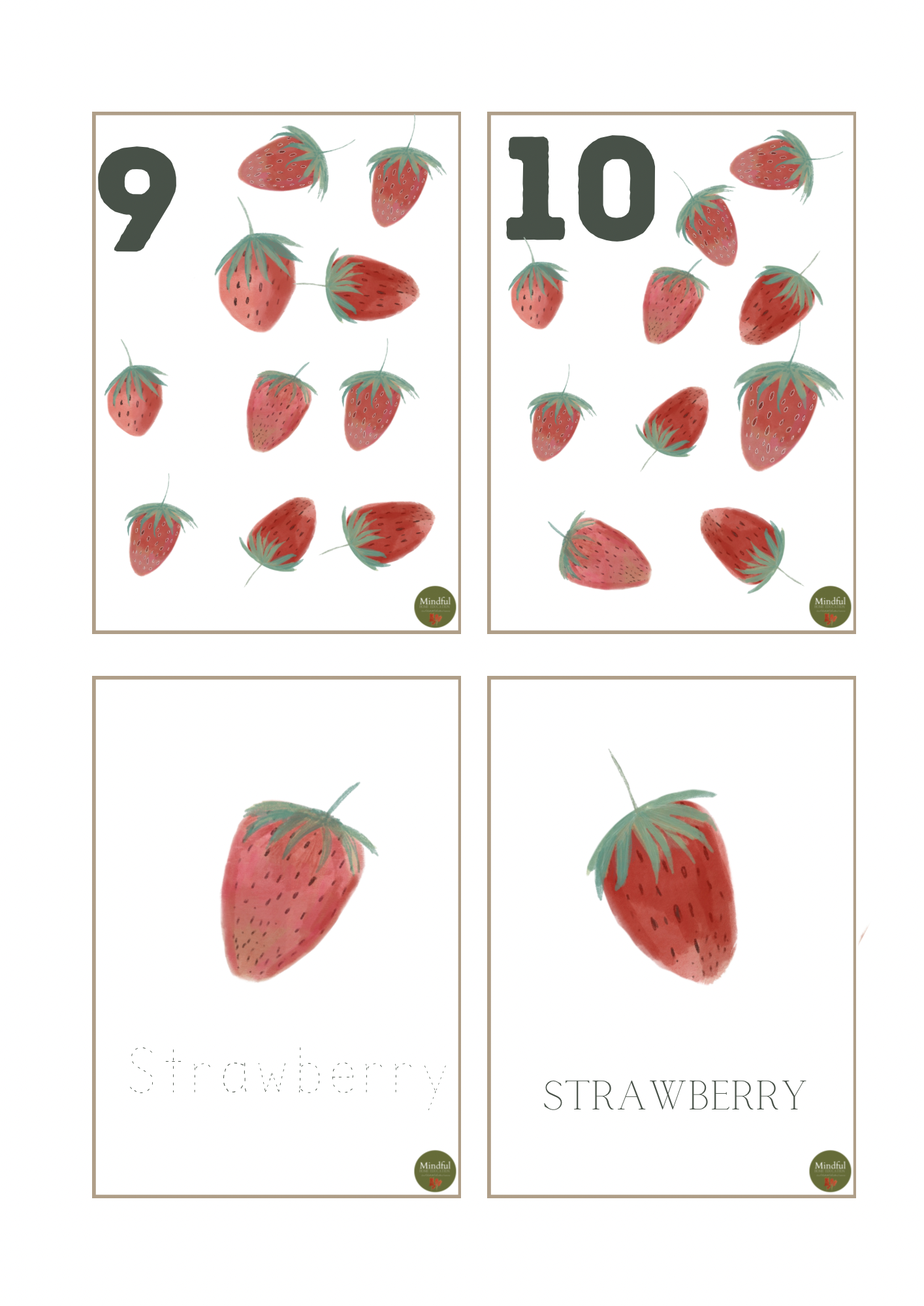 Strawberry: Counting 1-10